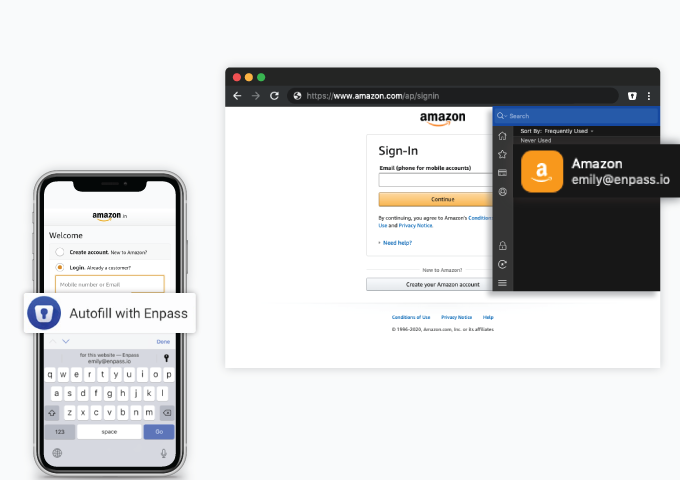How to autofill passwords on websites and mobile apps with Enpass